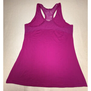 Under Armour Women's S Sleeveless Lacey Workout Raceback Tank Top Fuschia